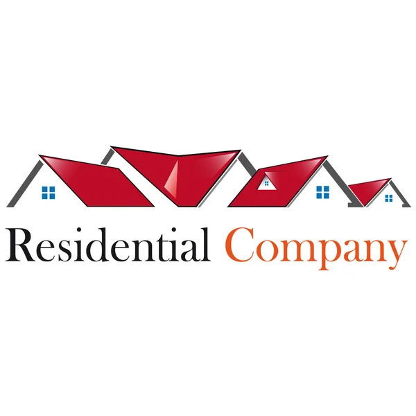 Kırmızı çatı ile konut ev