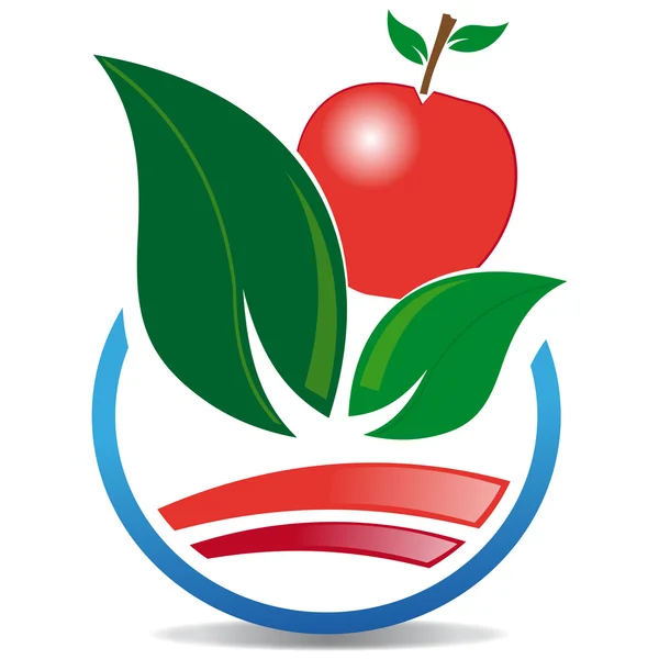 Soyut simgesi Kırmızı elma