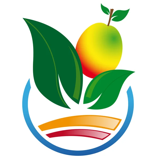 Icono abstracto de mango — Vector de stock