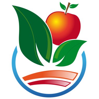 Soyut simgesine şeftali