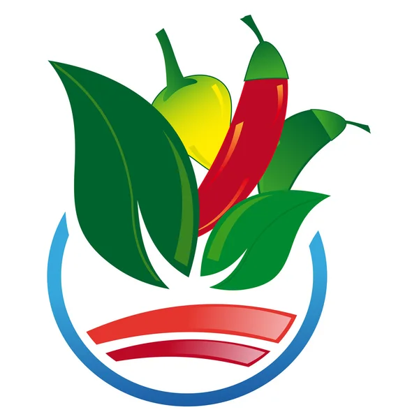 Üç biber soyut simgesi