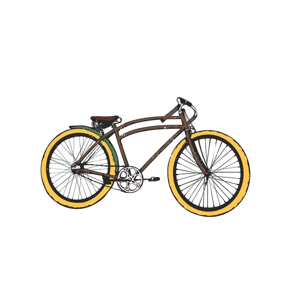 Antiguo emblema de bicicleta — Vector de stock