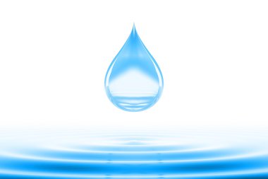 beyaz arkaplanda su damlaları