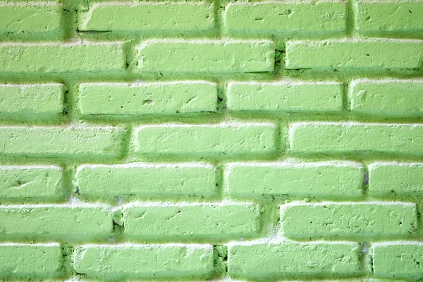 green brick wall