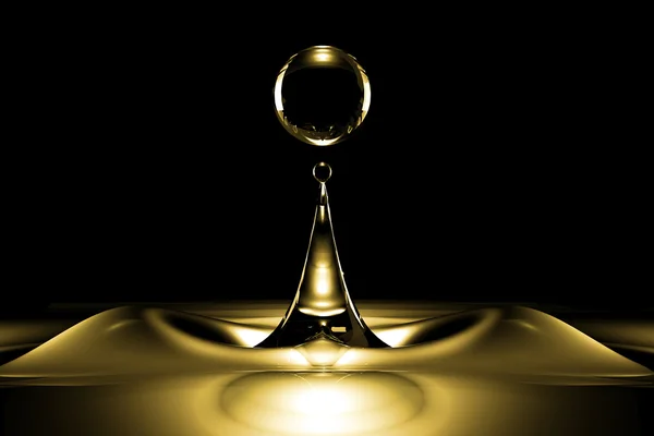 Gocce d'oro liquido — Foto Stock