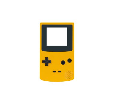 Boş ekran ile izole edilmiş el bilgisayarı oyun konsolu