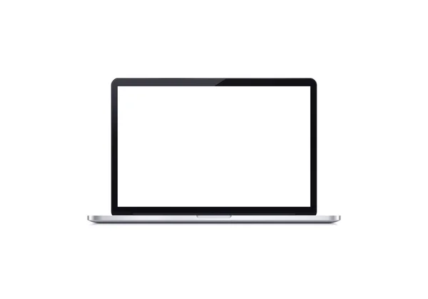 Moderne laptopcomputer geïsoleerd in studio — Stockfoto