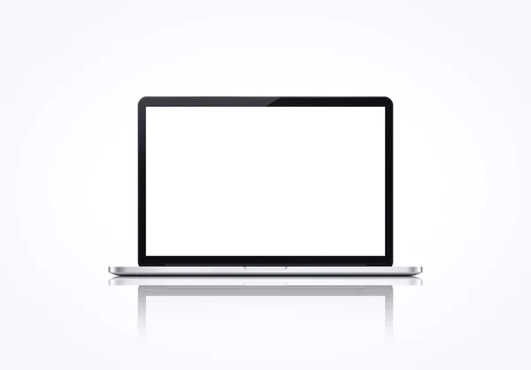 Na białym tle laptopa — Zdjęcie stockowe