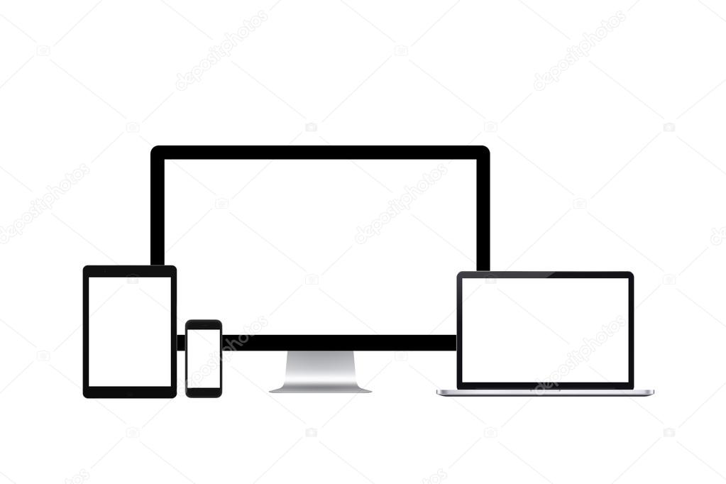 Modern computer and mobile devices collection