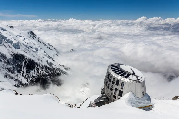 Mont Blanc, sığınak Du Gouter 3835 m, Telifsiz Stok Fotoğraflar