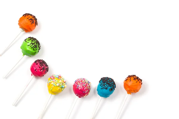 Läckra färgglada cakepops — Stockfoto