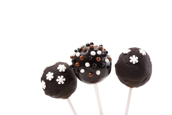 Cakepops au chocolat avec décoration Image En Vente