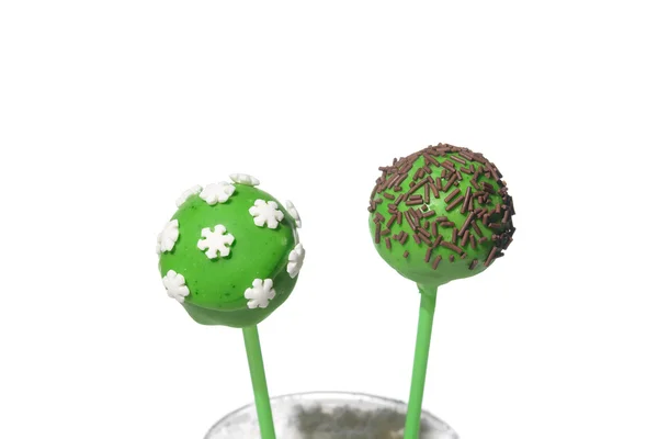 Két ízletes színes cakepops — Stock Fotó