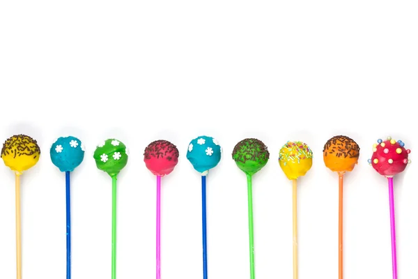 Σειρά από χρωματιστό cakepops — Φωτογραφία Αρχείου