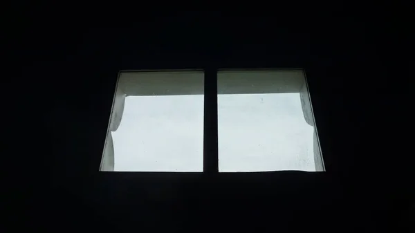 Window Located Dark Room — Stock Photo, Image