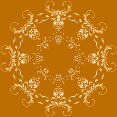 Sarı bir arka plan üzerinde soyutlama