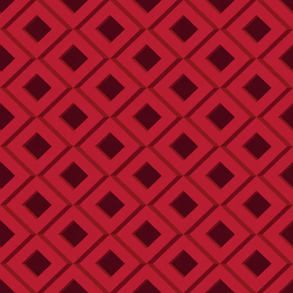 Patrón Rombo Volumétrico Color Burdeos Rojo Fondo Pantalla Fondo — Vector de stock