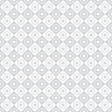 Kusursuz vektör geometrik desen. Beyaz ve gri.