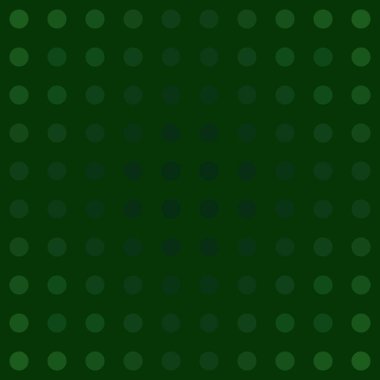 Kusursuz yeşil desen. Yeşil arka planda koyu yeşil daireler.