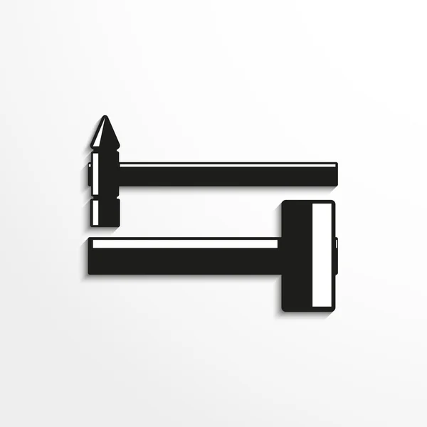 Handverktyget. Hammers. Vektor icon. — Stock vektor