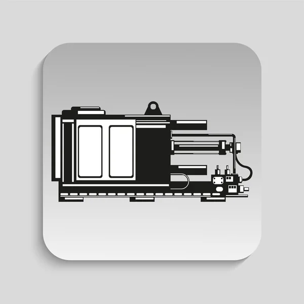 Equipo industrial. Máquina. Icono del vector . — Archivo Imágenes Vectoriales