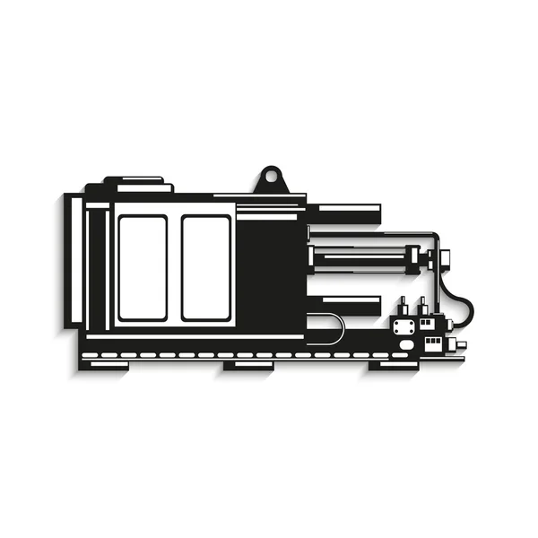 Equipo industrial. Máquina. Icono del vector . — Archivo Imágenes Vectoriales