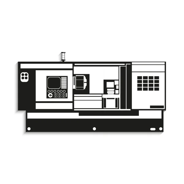 Equipo industrial. Máquina. Icono del vector . — Archivo Imágenes Vectoriales