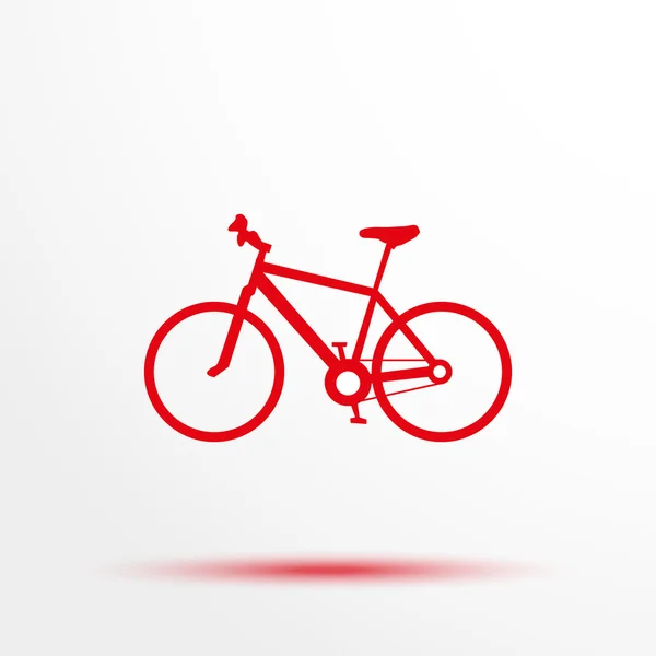 Una bicicleta. Icono del vector . — Archivo Imágenes Vectoriales