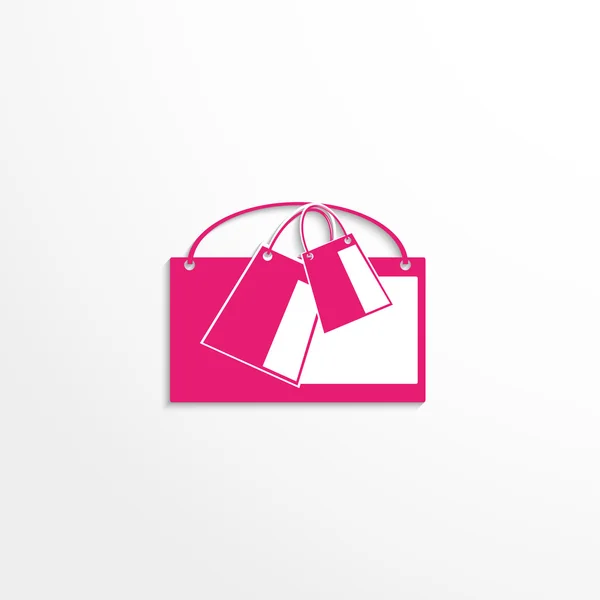 Shopping Bags. Vector icon. — Stock Vector