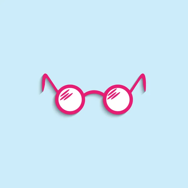 Glasögon med linser. Vektor icon. — Stock vektor