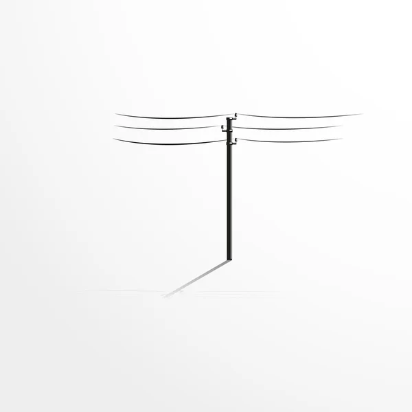 Pole met draden. Vectorillustratie. — Stockvector