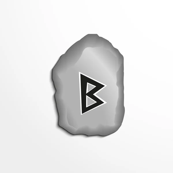 Uma runa antiga na pedra. Ilustração vetorial . —  Vetores de Stock