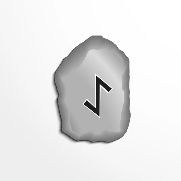 Oude rune op de steen. Vectorillustratie. — Stockvector