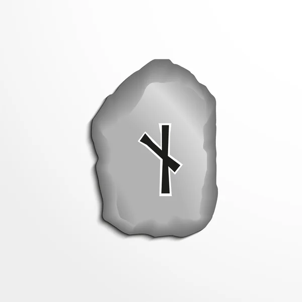 Antica runa sulla pietra. Illustrazione vettoriale . — Vettoriale Stock