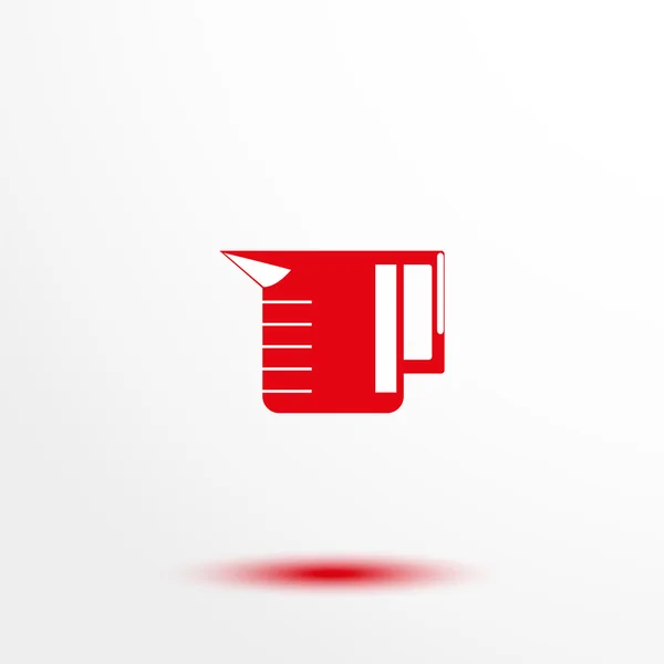 Un vaso. Icono del vector . — Vector de stock