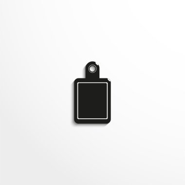 Mutfak kesme tahtası. Vektör simgesi.