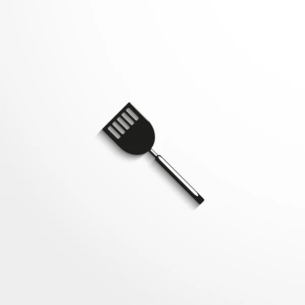 Pelle pour frire de la nourriture. Icône vectorielle . — Image vectorielle