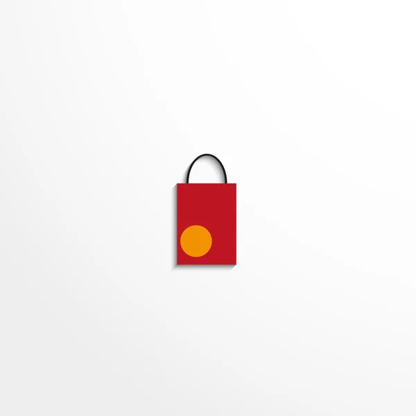 Bolsa de compras. Icono del vector . — Vector de stock