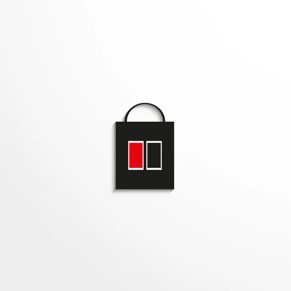 Nákupní taška. Vektorové ikony. — Stockový vektor