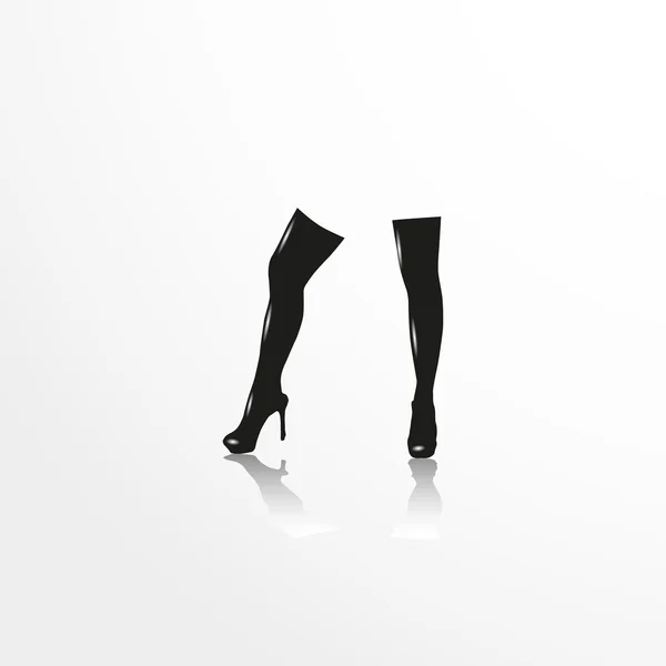 Ženské nohy. Vektorové ilustrace. — Stockový vektor