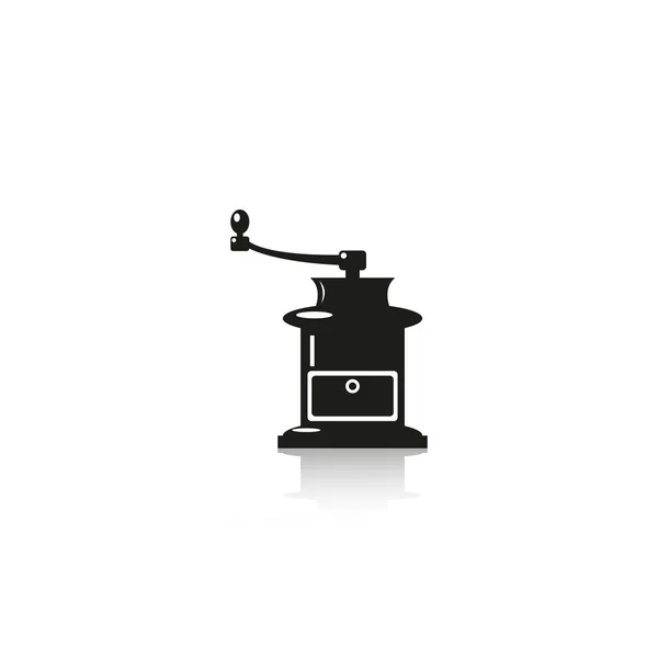 Manual coffee grinder. Vector icon. — Stock Vector