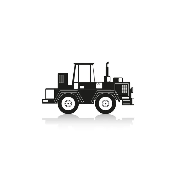Baumaschinen. Traktor. Vektorsymbol. — Stockvektor