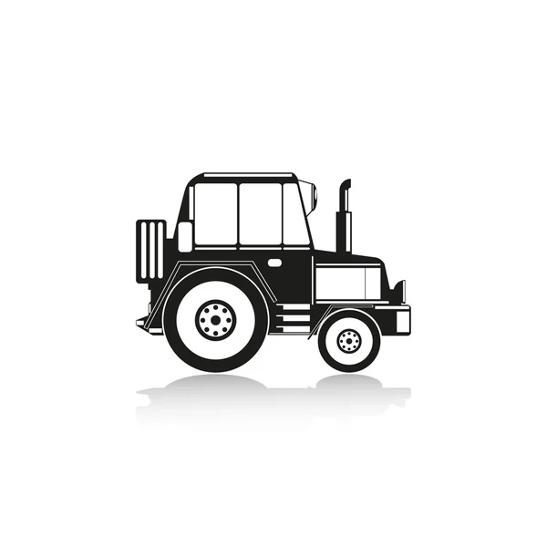 Építőipari gépek. Traktor. Vektor ikon. — Stock Vector