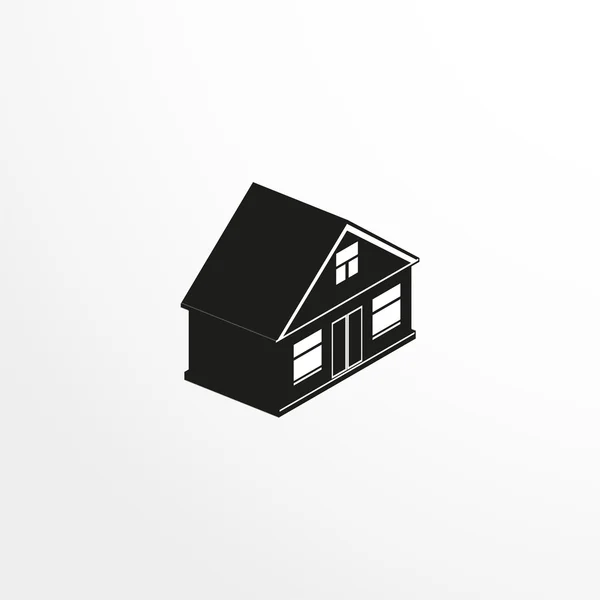 Huis. vector pictogram. — Stockvector