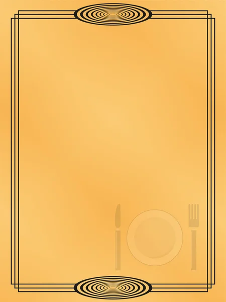 Pagina menu in het restaurant. Vectorillustratie. — Stockvector