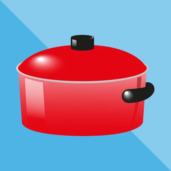 Cooking pot. Kitchen utensils and equipment icon. — Stockfoto