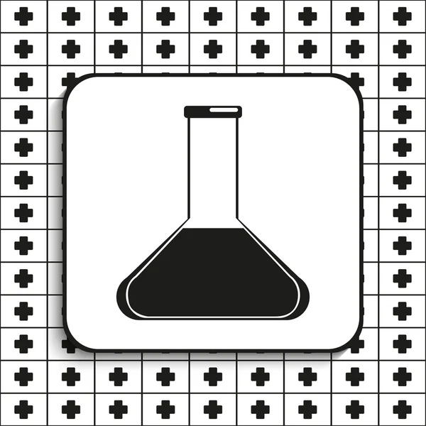 Flask con liquido. Illustrazione vettoriale . — Vettoriale Stock