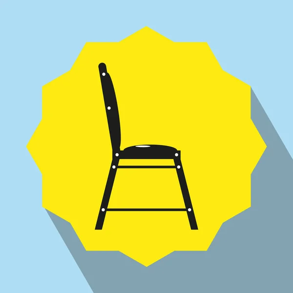Des meubles. Chaise de cuisine. Icône vectorielle . — Image vectorielle