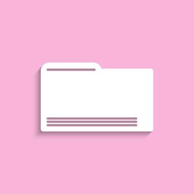 Klasör. Vektör simgesi.