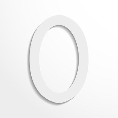 Letter of the Latin alphabet. Vector illustration. Dark gray image letters on a light gray background.